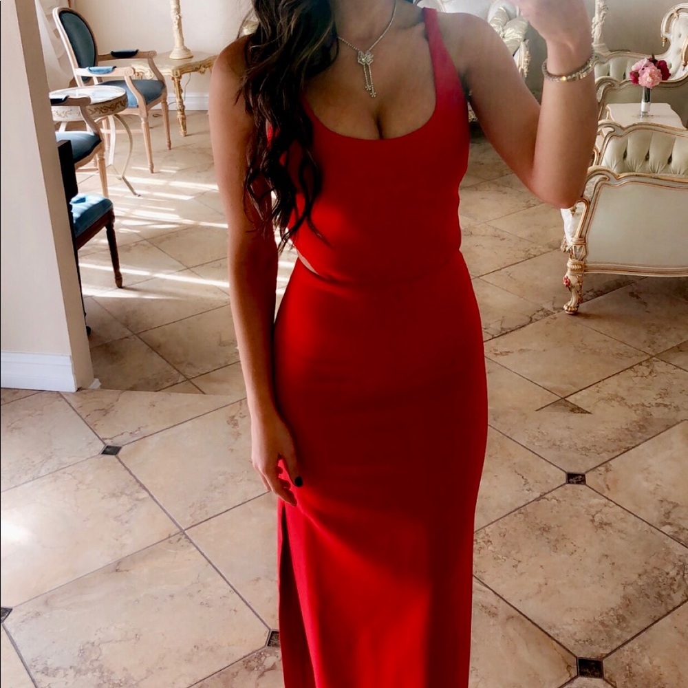 Likely Red Evening Dress